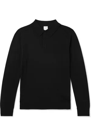 Paul Smith Logo-Embroidered Wool Polo Shirt