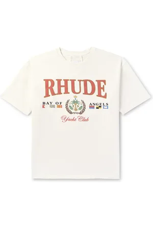 Rhude Bay of Angels Logo-Print Cotton-Jersey T-Shirt