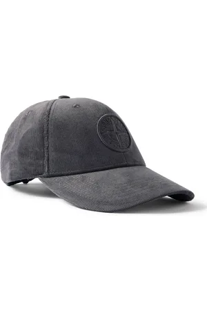 Stone Island Logo-Embroidered Cotton-Corduroy Baseball Cap