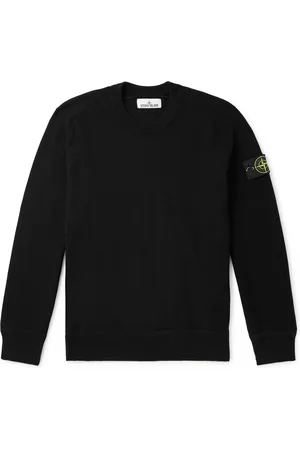 Stone Island Logo-Appliquéd Cotton Sweater