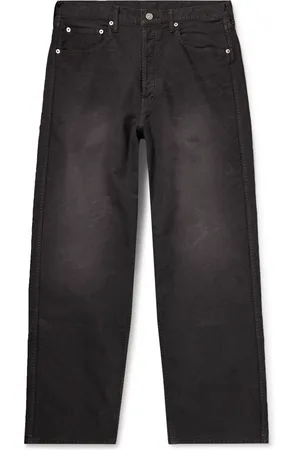 VISVIM Fluxus 01 Slim-Fit Straight-Leg Garment-Dyed Cotton Trousers