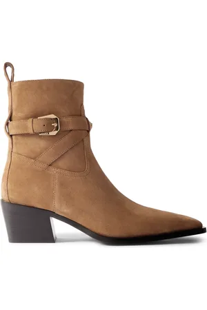 VERSACE Angelo Embellished Suede Boots