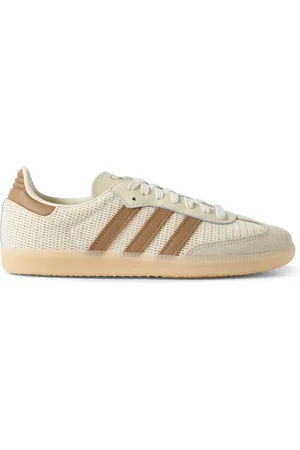 adidas Samba OG Suede-Trimmed Perforated Leather Sneakers