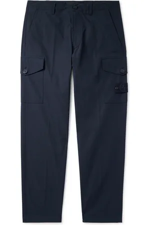 Stone Island Ghost Straight-Leg Organic Cotton-Canvas Trousers