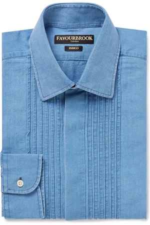 Favourbrook Bib-Front Cotton-Chambray Shirt