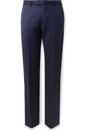 CARUSO Slim-Fit Prince of Wales Checked Wool Suit Trousers