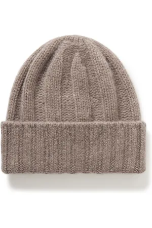 Beams Ribbed Cashmere Beanie