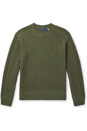 Ralph Lauren Waffle-Knit Wool and Alpaca-Blend Sweater