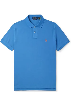 Ralph Lauren Logo-Embroidered Cotton-Piqué Polo Shirt