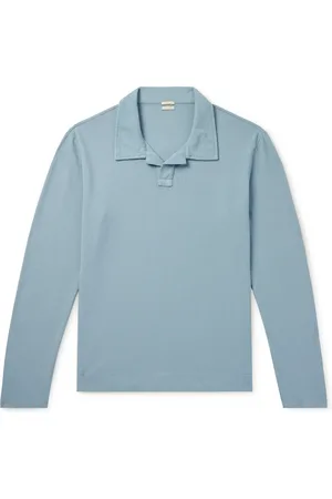MASSIMO ALBA Rico Cotton and Cashmere-Blend Piqué Polo Shirt