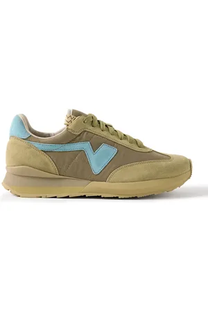 VISVIM FKT Runner Suede-Trimmed Canvas Sneakers