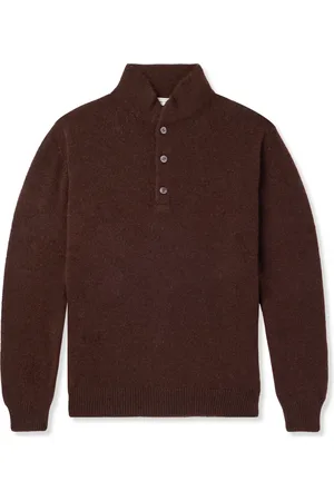 Umit Benan B+ UMIT BENAN B, Cashmere Half-Placket Sweater