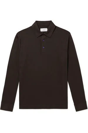 Mr P. Mercerised Cotton-Jersey Polo Shirt