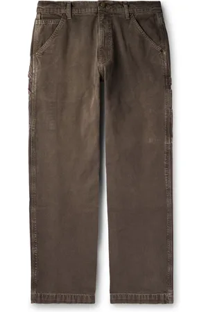 CHERRY LOS ANGELES Carpenter Wide-Leg Cotton-Canvas Trousers