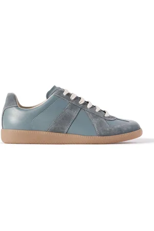 Maison Margiela Replica Leather and Suede Sneakers