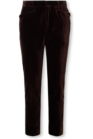 Tom Ford Dyllan Straight-Leg Cotton-Velvet Suit Trousers