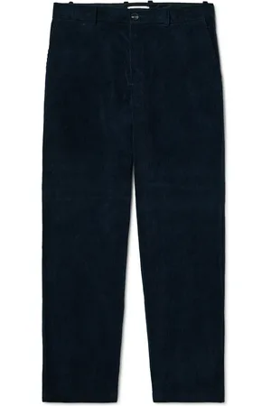 Mr P. Edward Wide-Leg Organic Cotton-Corduroy Trousers