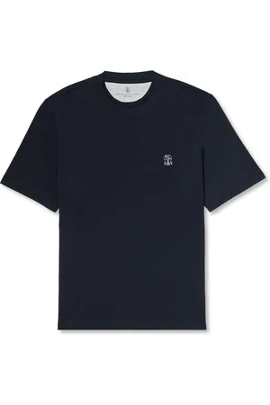 Brunello Cucinelli Layered Logo-Print Cotton-Jersey T-Shirt