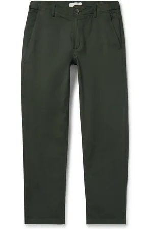 Mr P. Samuel Straight-Leg Cotton-Blend Twill Trousers