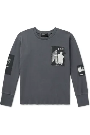 ENFANTS RICHES DEPRIMES Logo-Appliquéd Waffle-Knit Cotton-Jersey T-Shirt