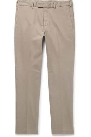 Thom Sweeney Straight-Leg Cotton-Blend Twill Trousers