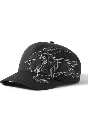Burberry Appliquéd Cotton-Twill Baseball Cap