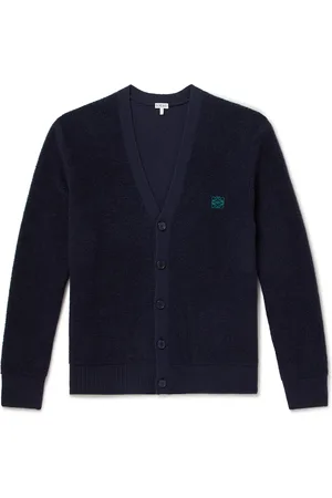 Loewe Logo-Embroidered Wool Cardigan