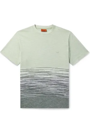 Missoni Space-Dyed Cotton and Linen-Blend Piqué T-Shirt
