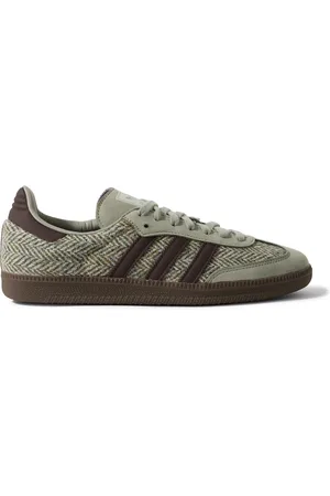adidas Samba OG Nubuck-Trimmed Tweed Sneakers