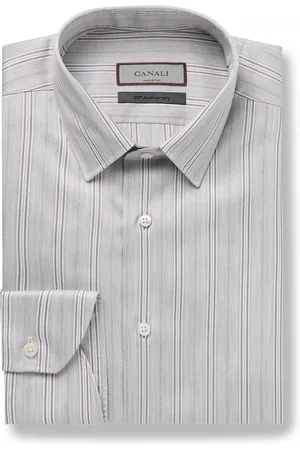 CANALI Striped Cotton-Poplin Shirt