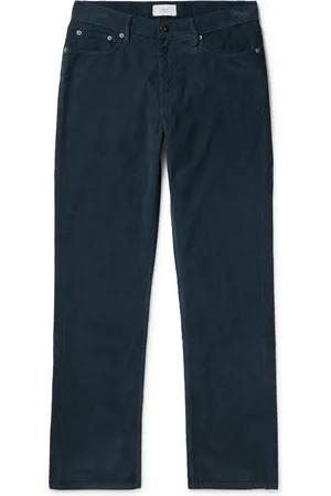 Mr P. Samuel Straight-Leg Cotton-Blend Corduroy Trousers