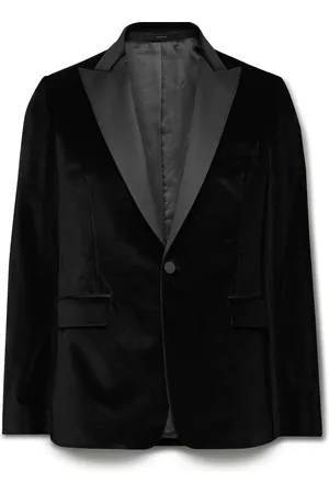 Paul Smith Slim-Fit Satin-Trimmed Cotton-Velvet Tuxedo Jacket