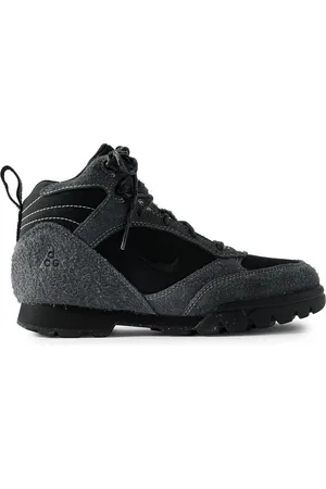Nike ACG Torre Mid Mesh and Brushed-Suede Sneakers