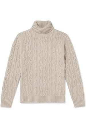 HARTFORD Cable-Knit Wool Rollneck Sweater