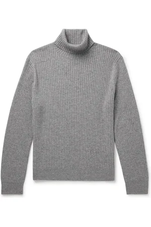 NILI LOTAN Cole Slim-Fit Ribbed Cashmere Rollneck Sweater