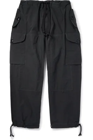 Maison Margiela Bootcut Cotton-Blend Drawstring Cargo Trousers