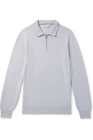 Brunello Cucinelli Cashmere Half-Zip Sweater