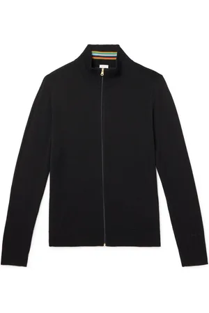 Paul Smith Merino Wool Zip-Through Sweater
