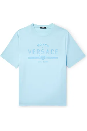 VERSACE Logo-Printed Cotton-Jersey T-Shirt