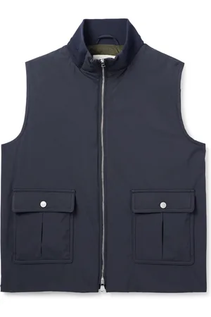 VALSTAR Stretch-Jersey Trimmed Padded Shell Gilet
