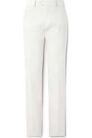 Rubinacci Modluca Straight-Leg Cotton-Corduroy Trousers