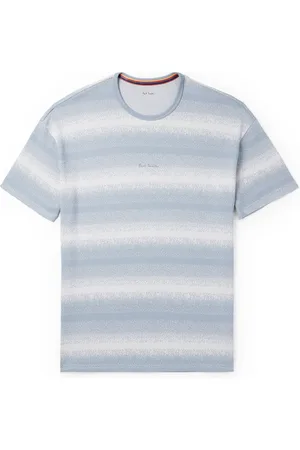 Paul Smith Logo-Embroidered Striped Cotton and Modal-Blend Piqué T-Shirt