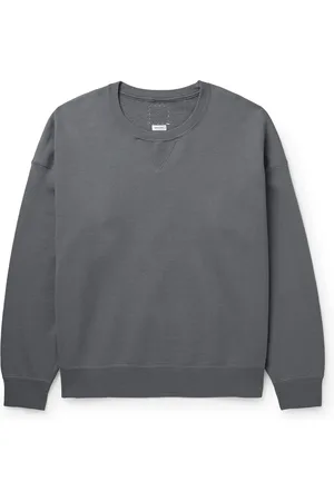 VISVIM Ultimate Jumbo SB Slim-Fit Garment-Dyed Cotton-Blend Jersey Sweatshirt