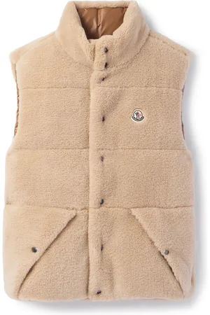 Moncler Colbricon Reversible Quilting Fleece and Shell Down Vest