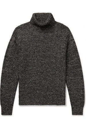 Ralph Lauren Wool, Cotton and Linen-Blend Rollneck Sweater