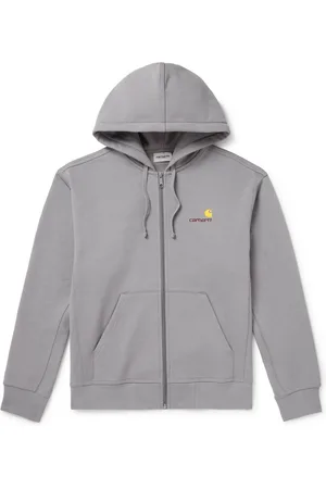 Carhartt Logo-Embroidered Cotton-Blend Jersey Zip-Up Hoodie