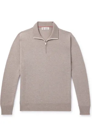 Brunello Cucinelli Cashmere Half-Zip Sweater
