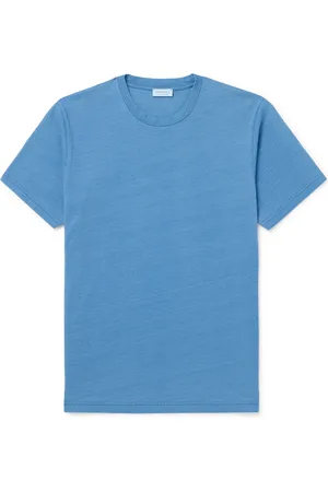 Sunspel Indigo-Dyed Organic Cotton-Jersey T-Shirt