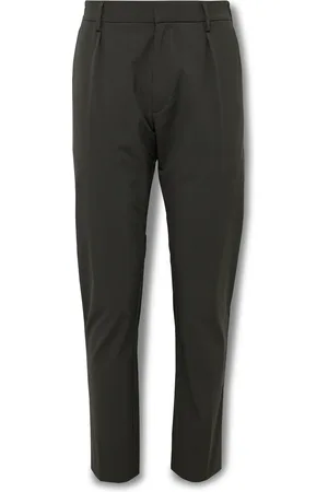 Paul Smith Slim-Fit Straight-Leg Pleated Stretch Recycled-Nylon Trousers
