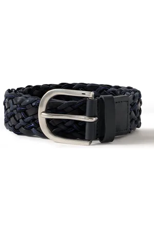 Paul Smith 3.5cm Woven Leather and Cord Belt